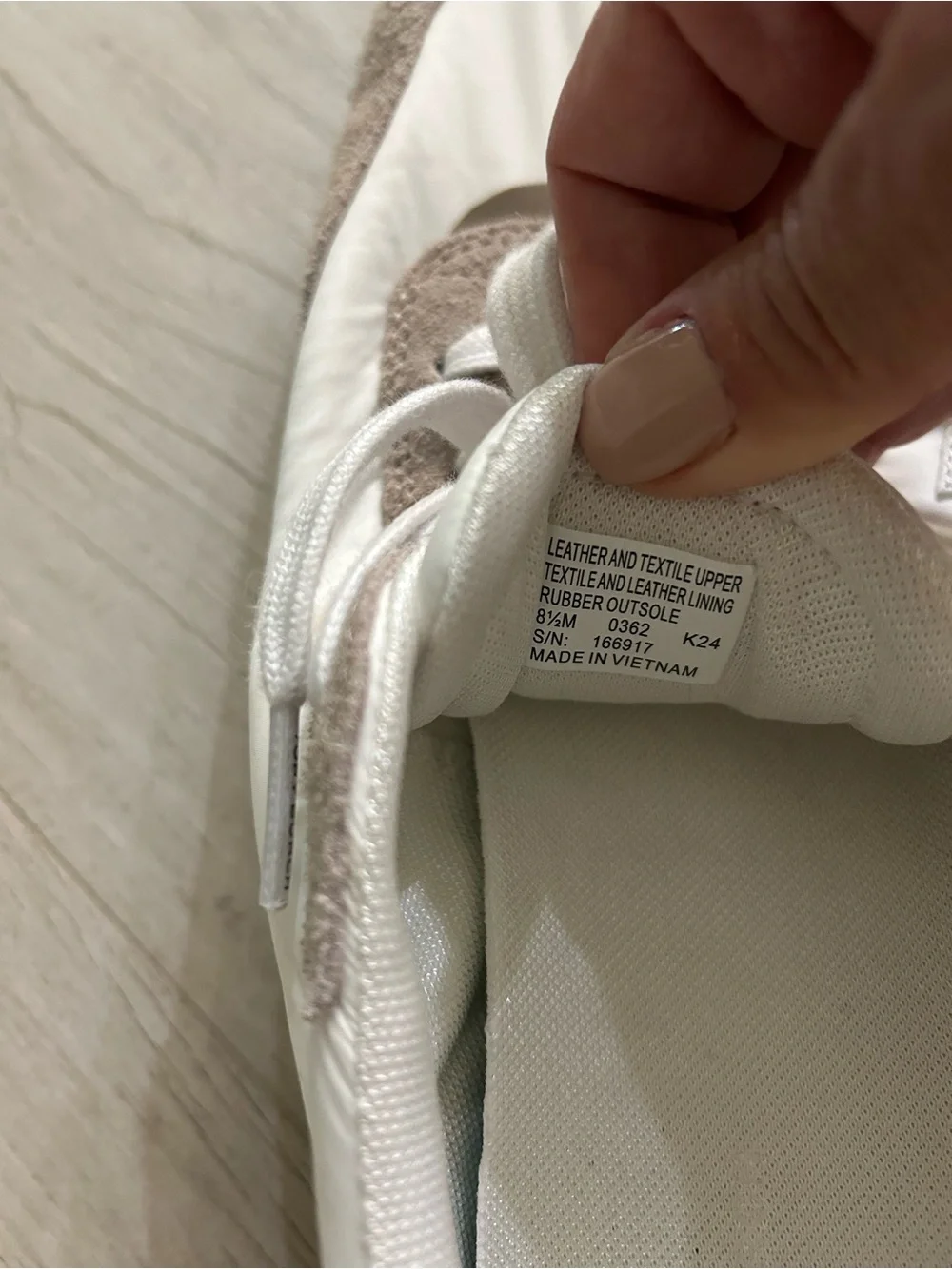 Tory Burch White and Taupe Suede-Accented Logo Sneakers